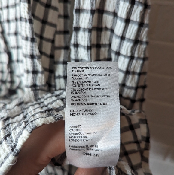 Maeve Anthropologie Plaid Ruffle Button Down Cottagecore Blouse - Picture 5 of 6